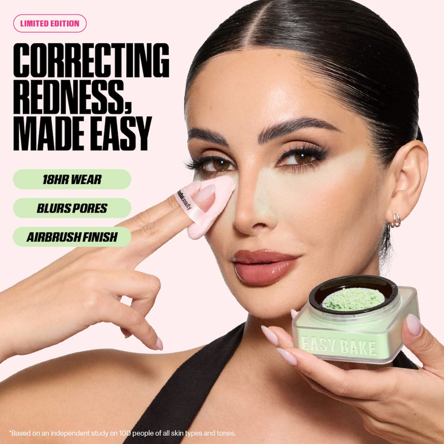 NEW HUDA BEAUTY  Easy Bake Blurring Loose Baking & Setting Powder Matcha Milk Cake