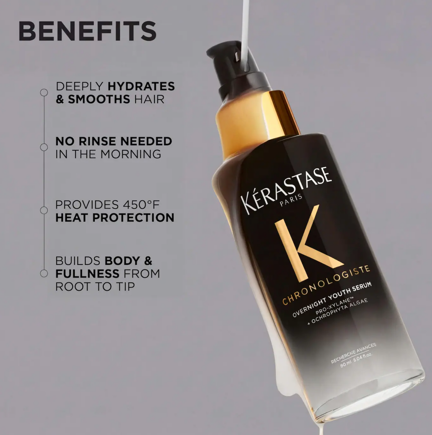 Kérastase  Chronologiste Overnight Youth Serum for Dry, Thin, Aging Hair 90ML