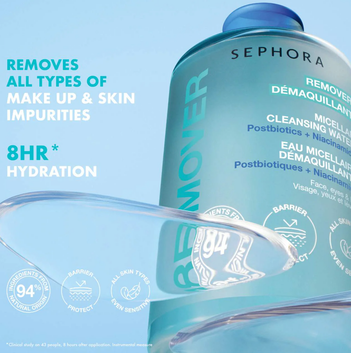SEPHORA COLLECTION  Micellar Cleansing Water With Postbiotics + Niacinamide 200ML