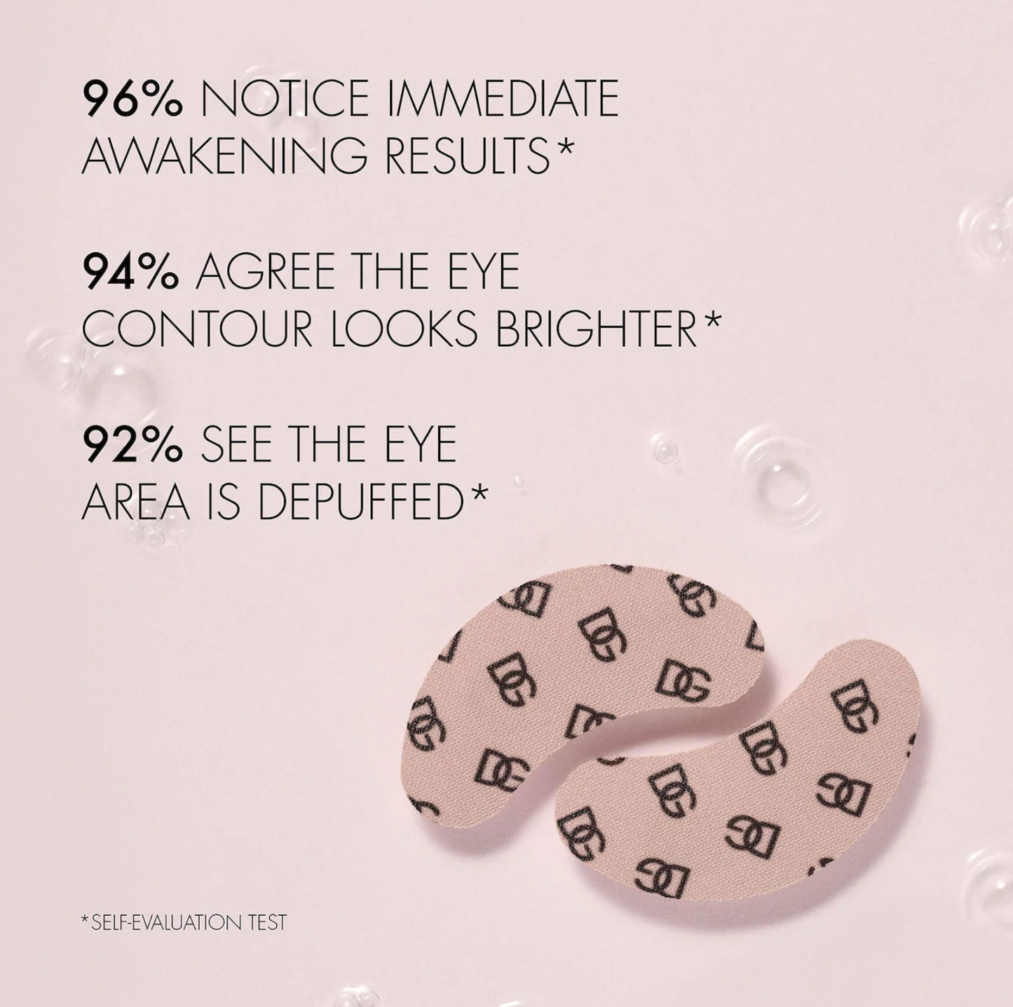 Dolce&Gabbana  No-Puff Caffeine Eye Patches Depuffing & Brightening Gel Pads with Adenosine