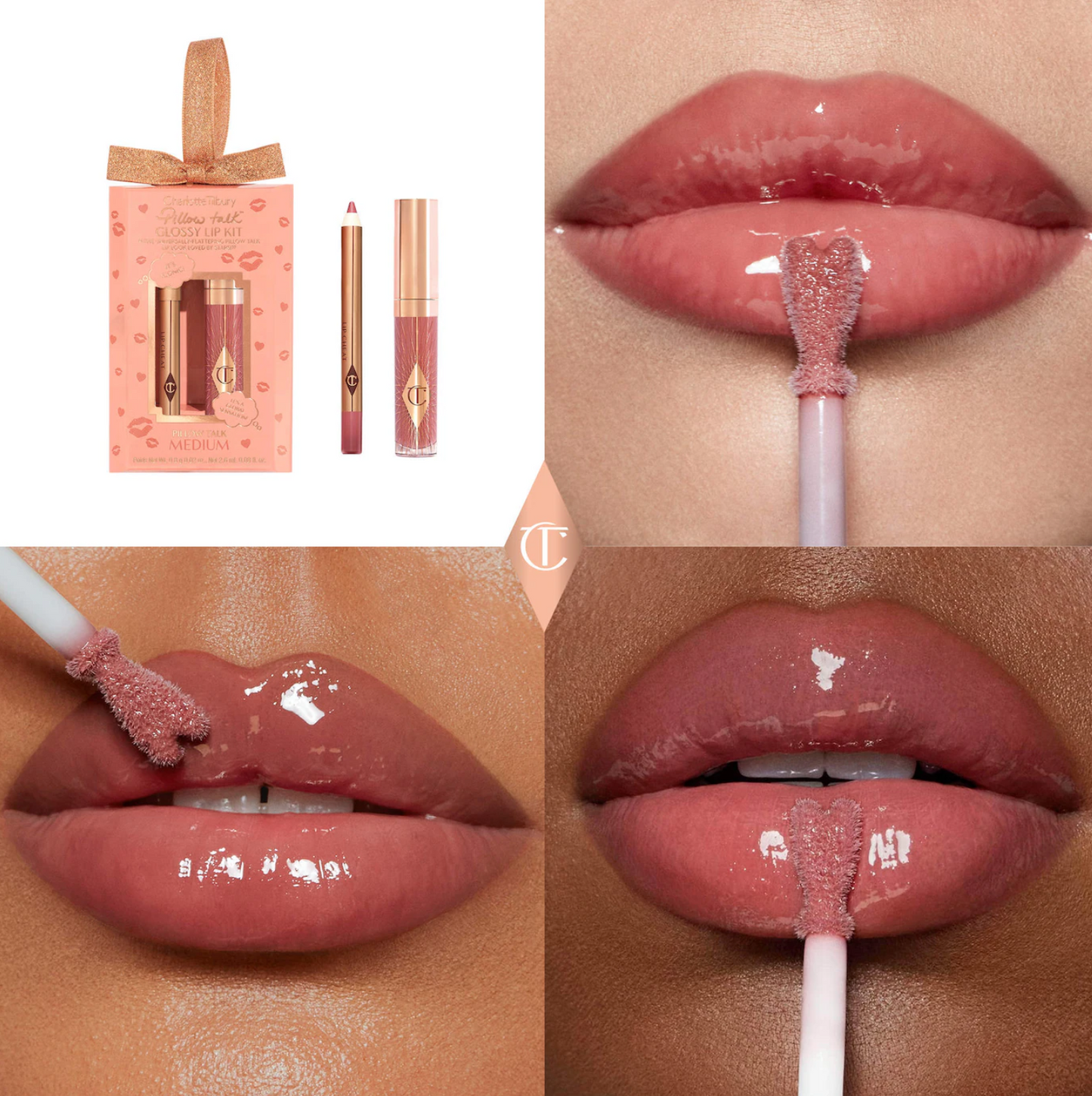 Charlotte Tilbury  Mini Pillow Talk Glossy Lip Duos ¨Medium¨