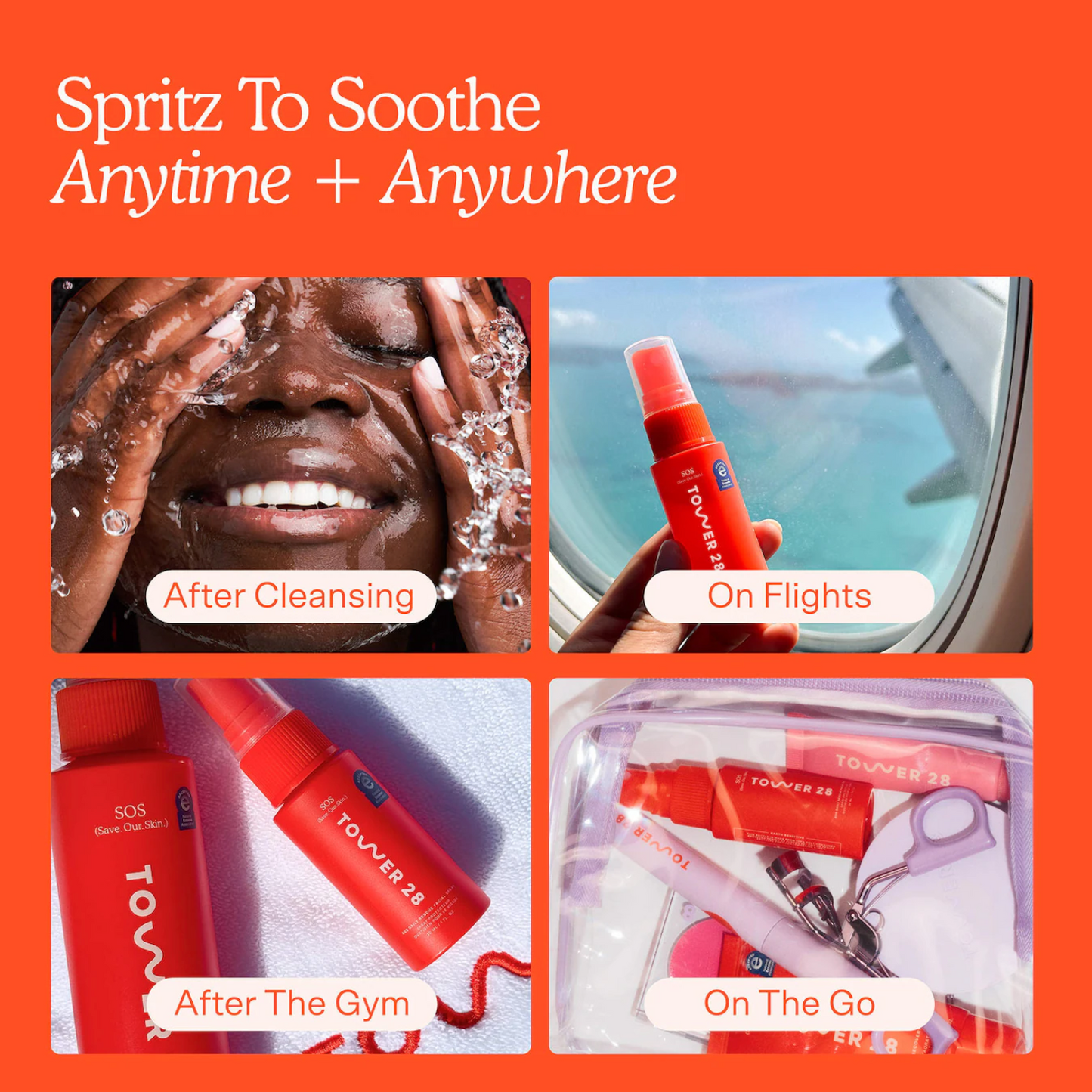 Tower 28 Beauty  SOS Hypochlorous Acid Spray Duo Skincare Set