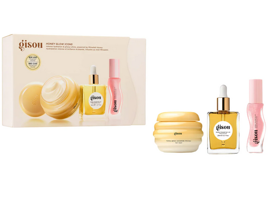 Gisou  Honey Glow Icons Hair & Lip Set