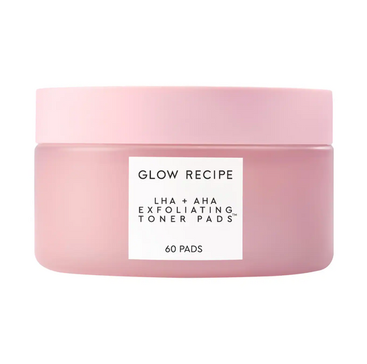 Glow Recipe  LHA + AHA Korean Watermelon Toner Pads for Hydration and Gentle Exfoliation
