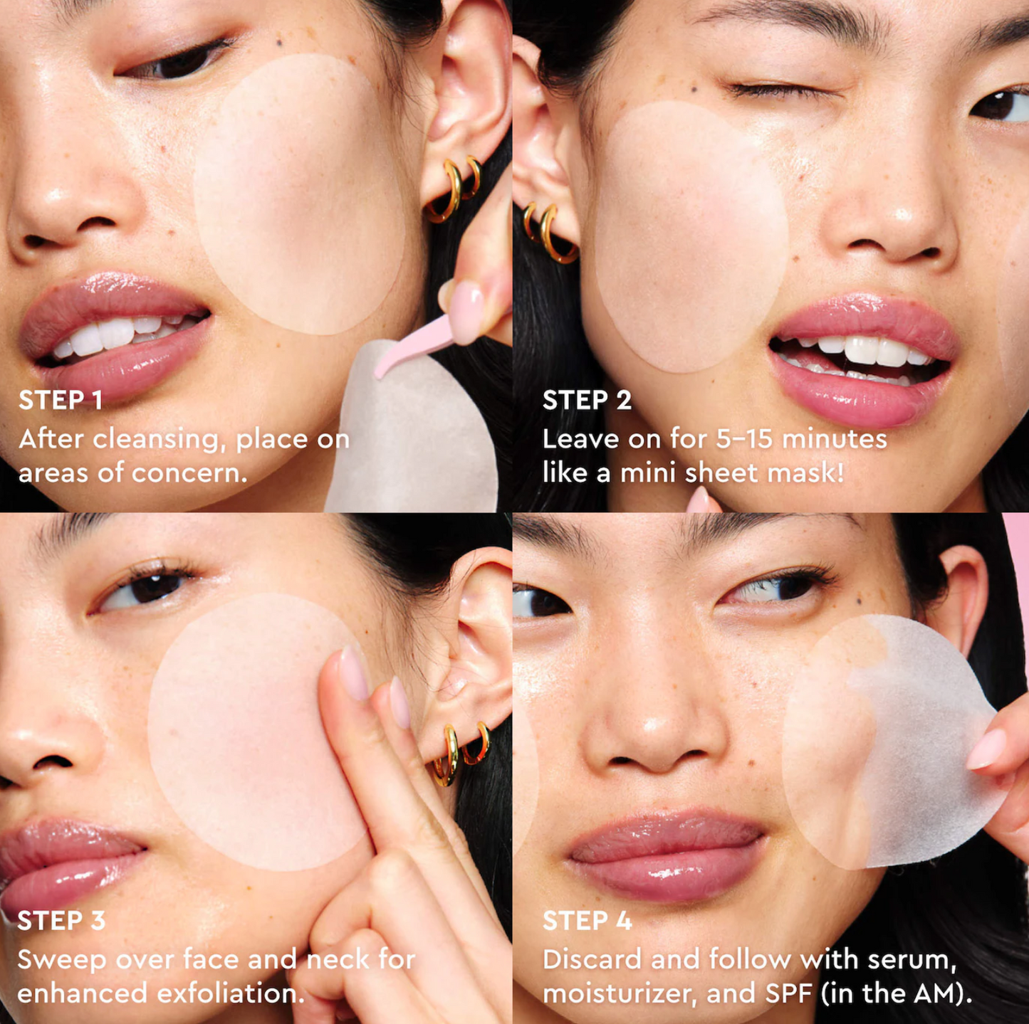 Glow Recipe  LHA + AHA Korean Watermelon Toner Pads for Hydration and Gentle Exfoliation