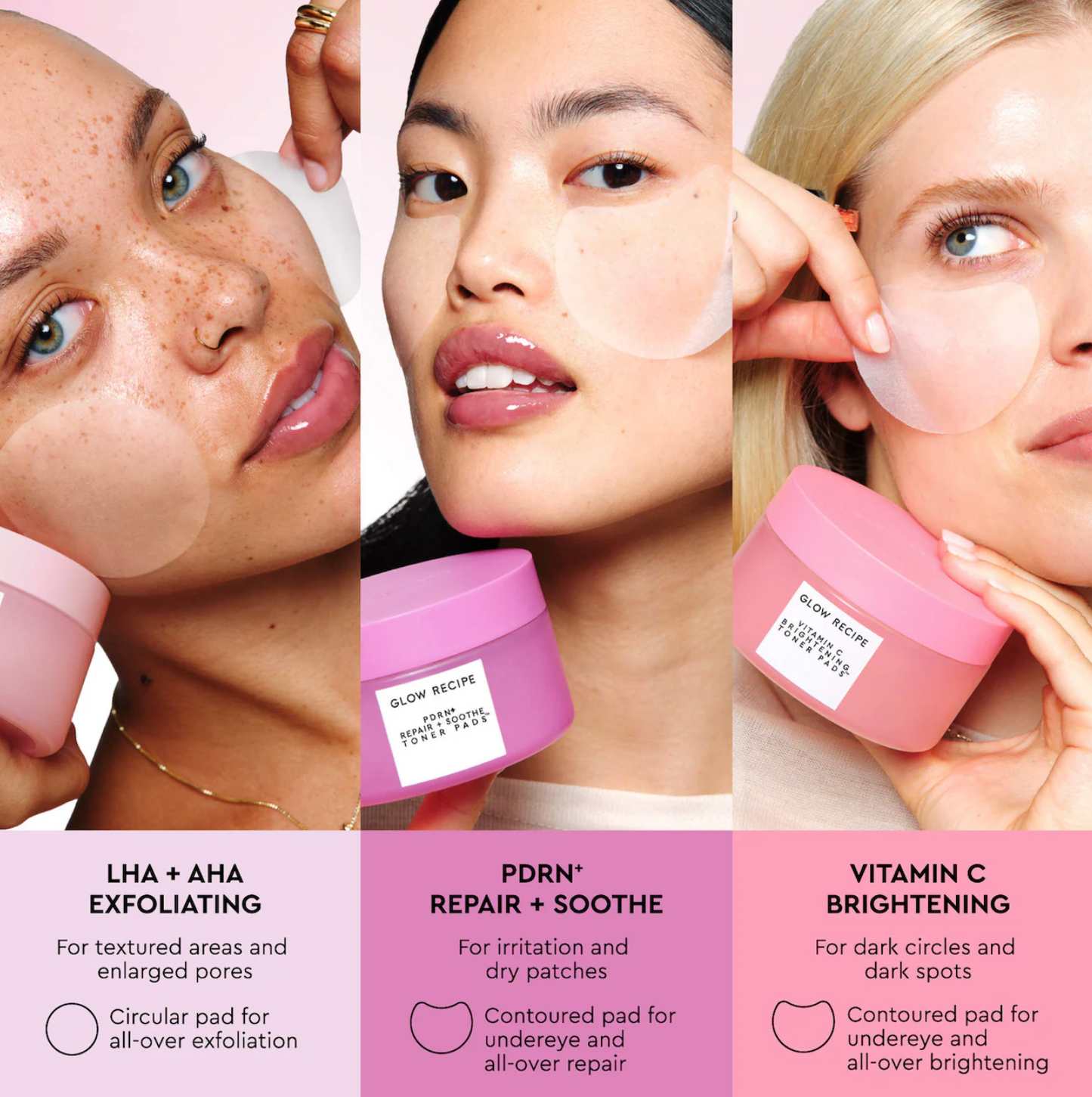 Glow Recipe  LHA + AHA Korean Watermelon Toner Pads for Hydration and Gentle Exfoliation