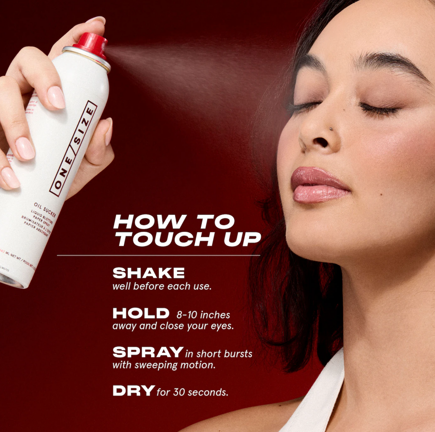 ONE/SIZE by Patrick Starrr  Oil Sucker Liquid Blotting Paper Touch Up Spray