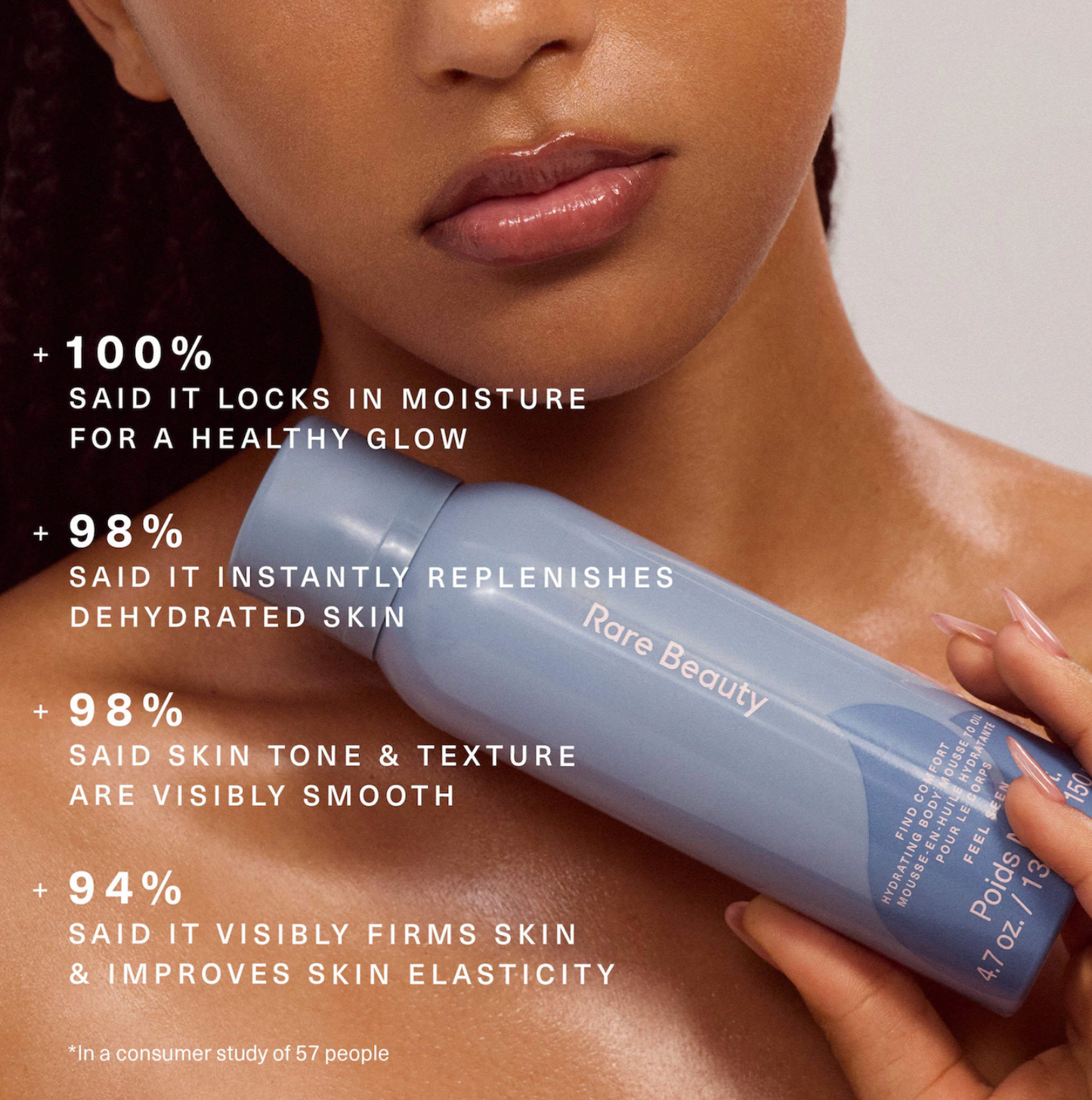 Rare Beauty by Selena Gomez  Find Comfort: Feel Seen Hydrating Body Mousse to Oil