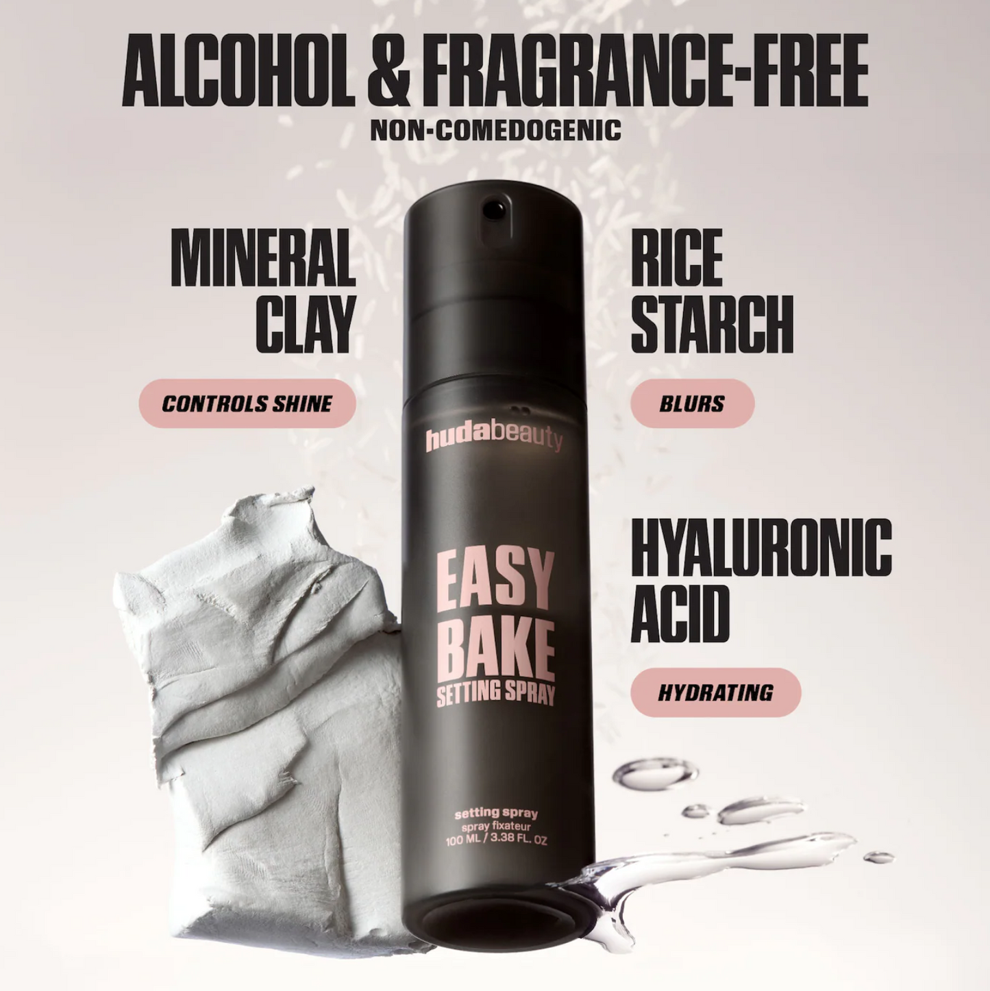 HUDA BEAUTY  Easy Bake Blurring Setting Spray with 16-Hour Wear FULL SIZE  100ml