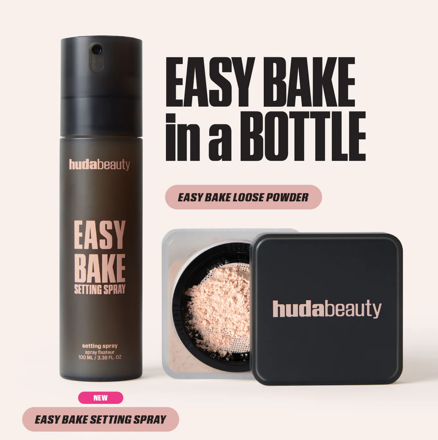 HUDA BEAUTY  Easy Bake Blurring Setting Spray with 16-Hour Wear FULL SIZE  100ml