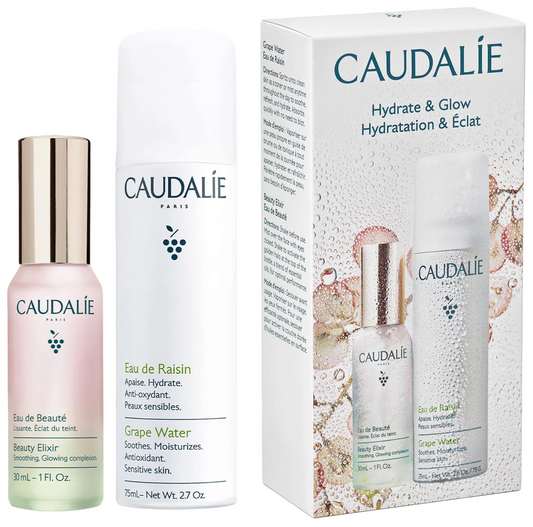 Caudalie  Mini Hydrate & Glow Duo for Soothing & Toning