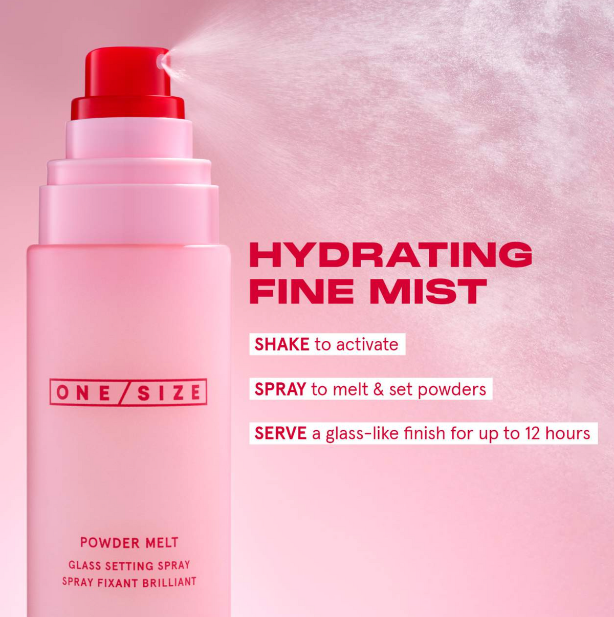 ONE/SIZE by Patrick Starrr Mini Powder Melt Glass Setting Spray 30ML MINI