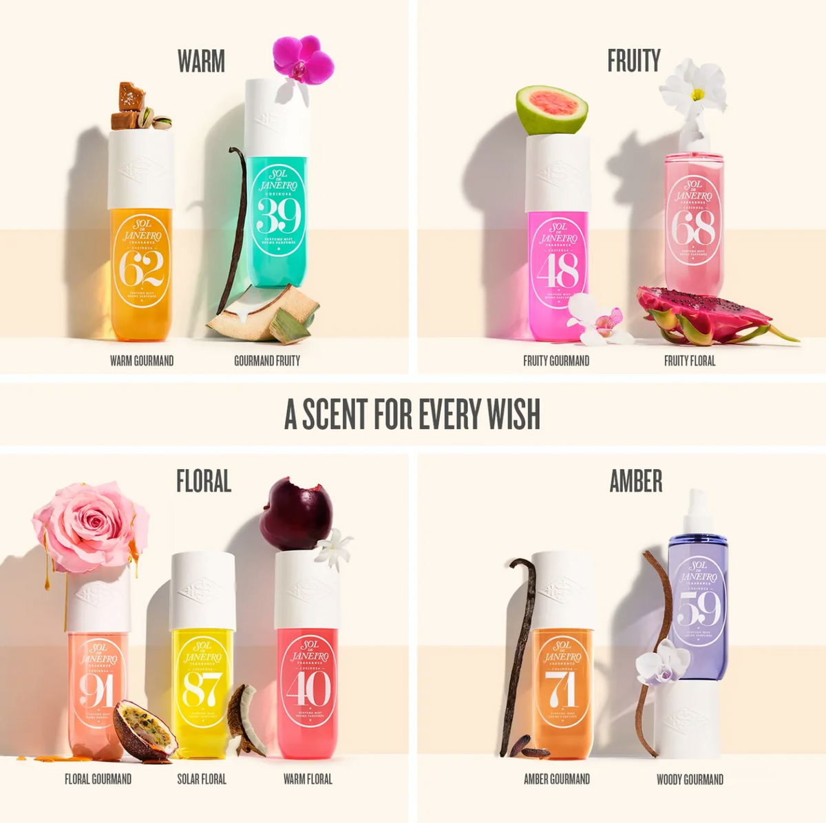 SOL MANY OPTIONS Sol Janeiro set 90ML CADA UNO