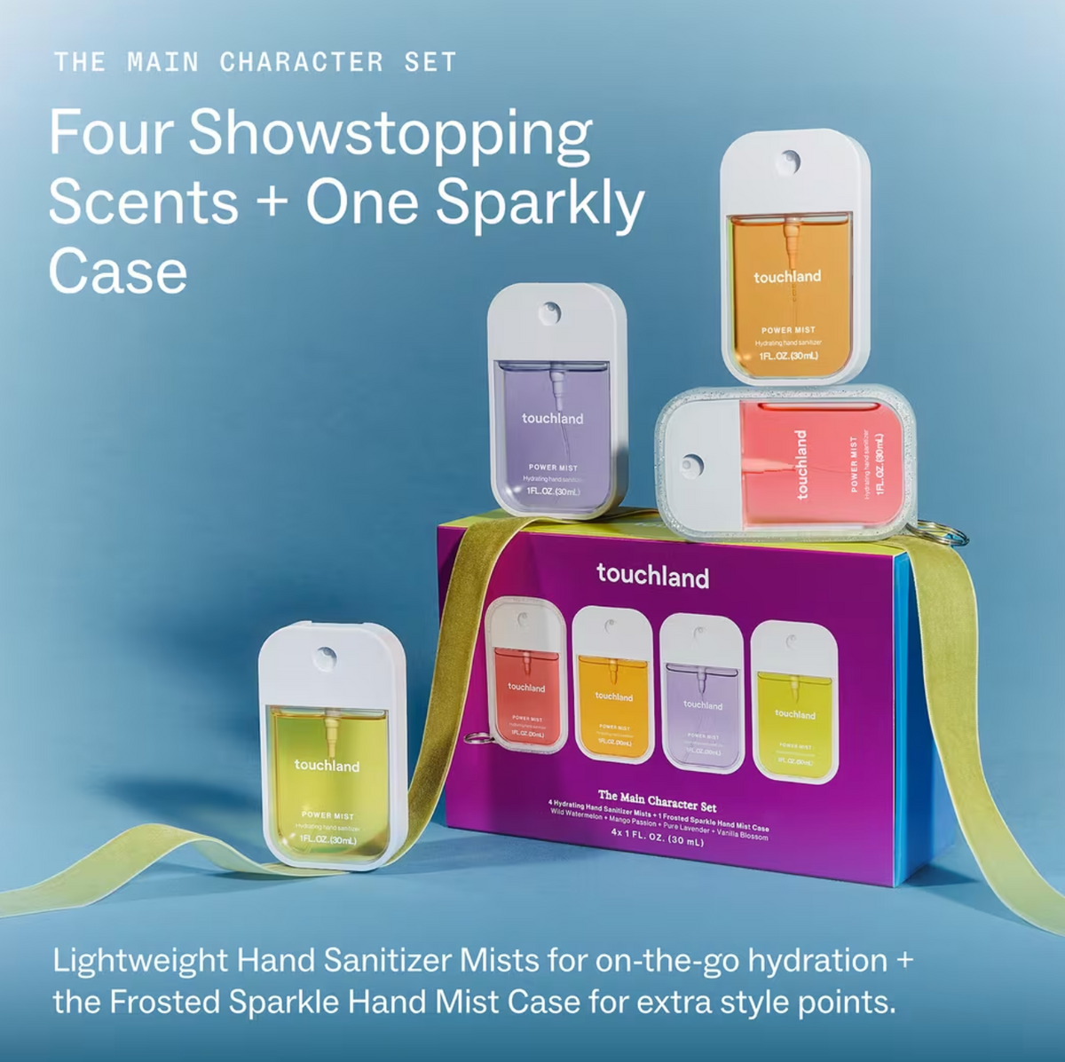 Special Edition Main Character Hand Sanitizer 4-Pack + Case