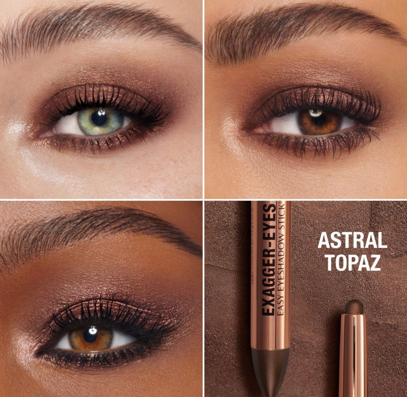 Charlotte Tilbury 
Exagger-Eyes Waterproof Eyeshadow Stick sombra en barra