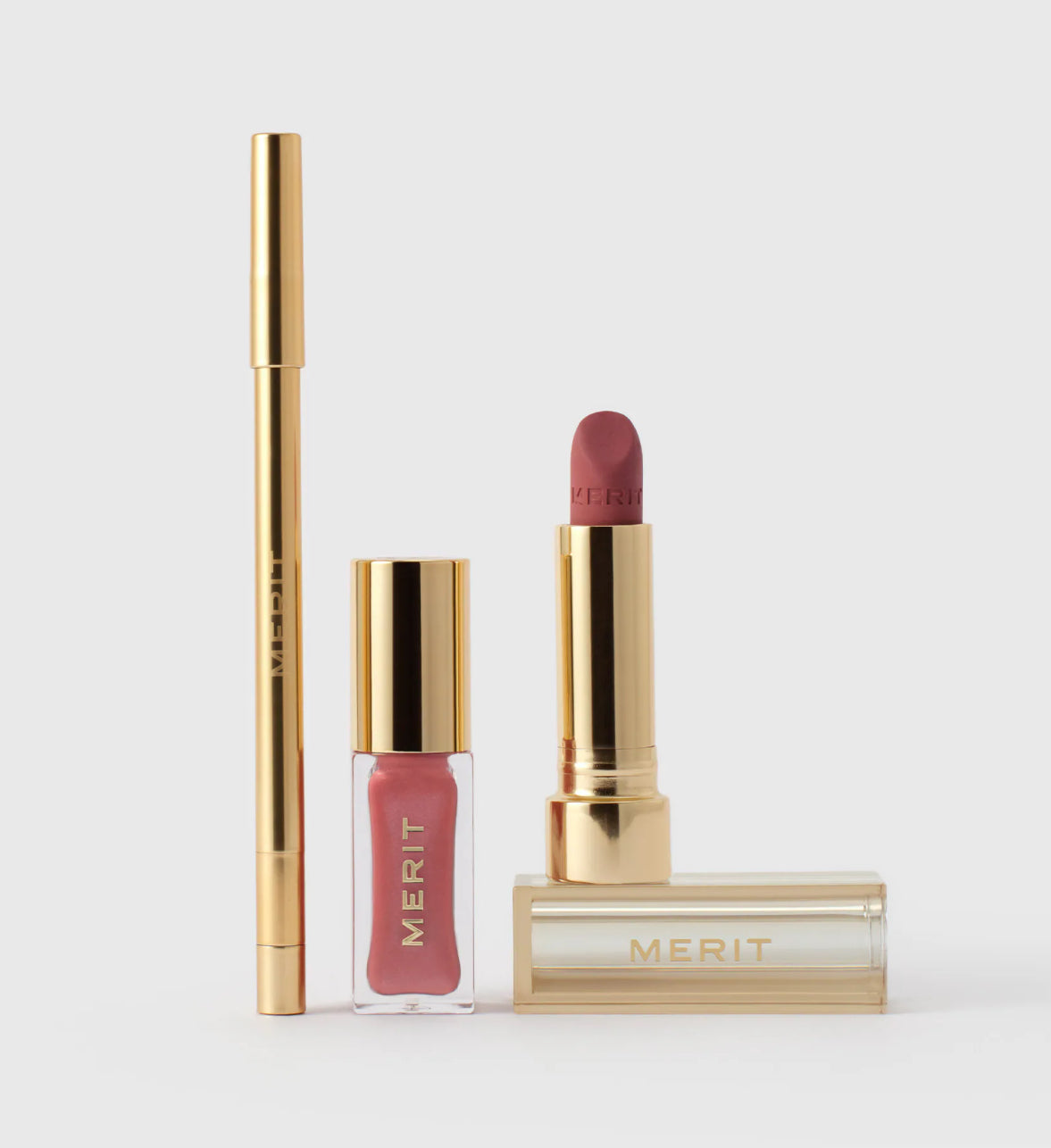 MERIT 
The Archival Lip Essentials Gift Set