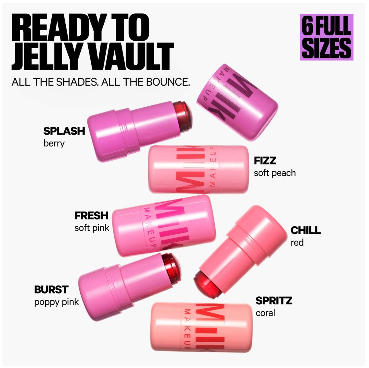 MILK MAKEUP 
Ready to Jelly Cooling Water Jelly Tint Vault Gift Set