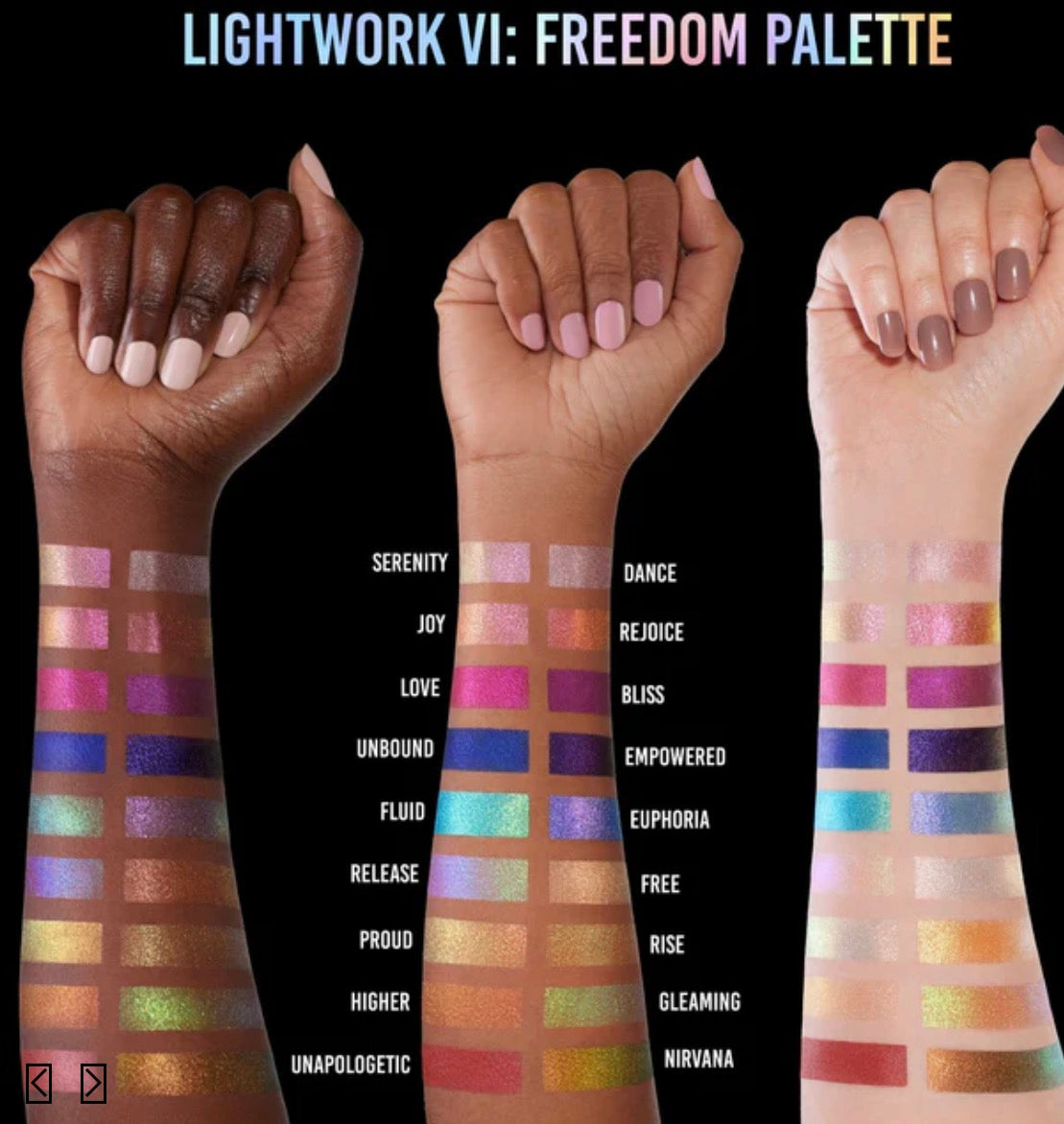 Lightwork VI Freedom Palette DANESSA MYRICKS BEAUTY