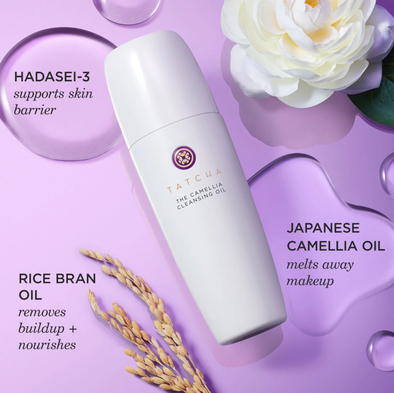 Tatcha 
The Camellia Oil 2-in-1 Makeup Remover & Cleanser