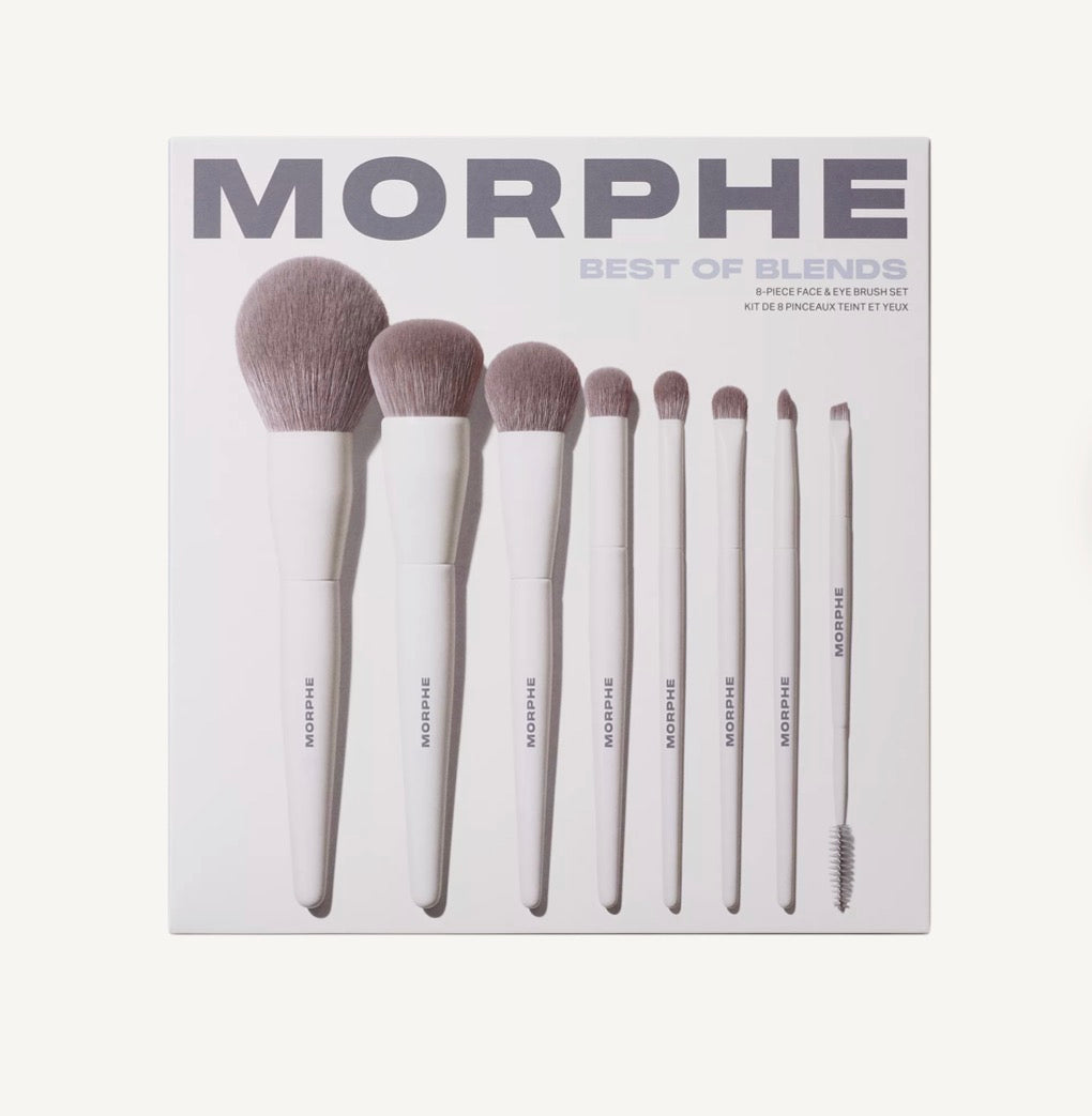 Best of Blends 8-Piece Face & Eye Brush Set Morphe set brochas
