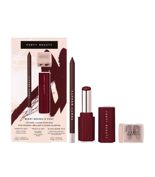 Fenty Beauty by Rihanna 
Berry Brown'd Pout Lip Liner + Gloss Stick Duo
