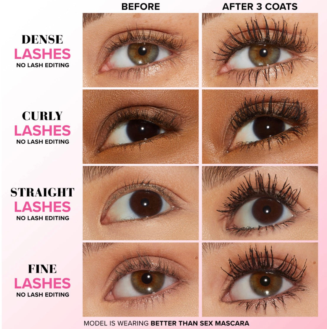 Too Faced 
Better Than Sex Volumizing & Lengthening Mascara