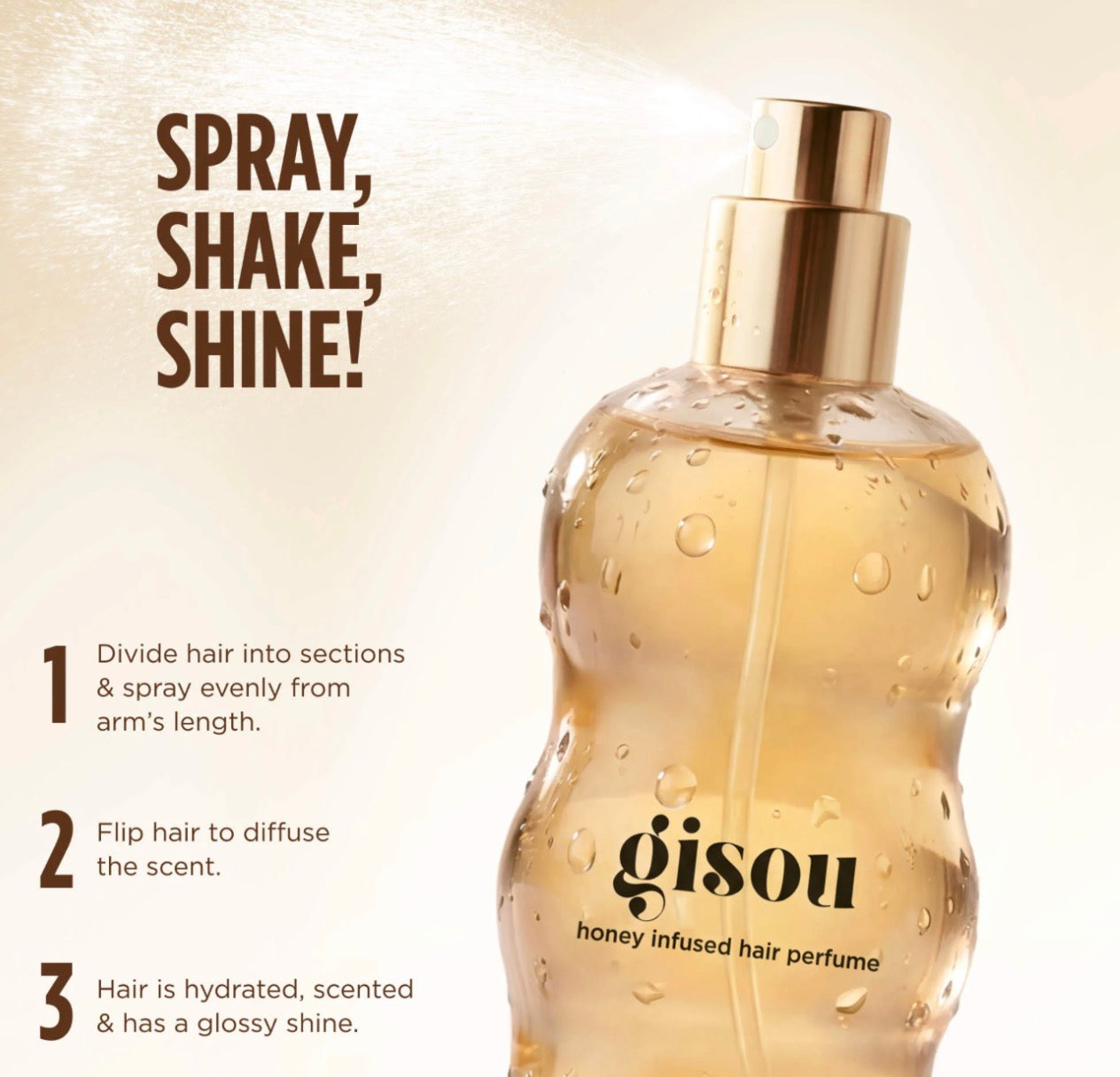 Gisou 
Mini Honey Infused Coco-Cacao Hair Perfume cabello