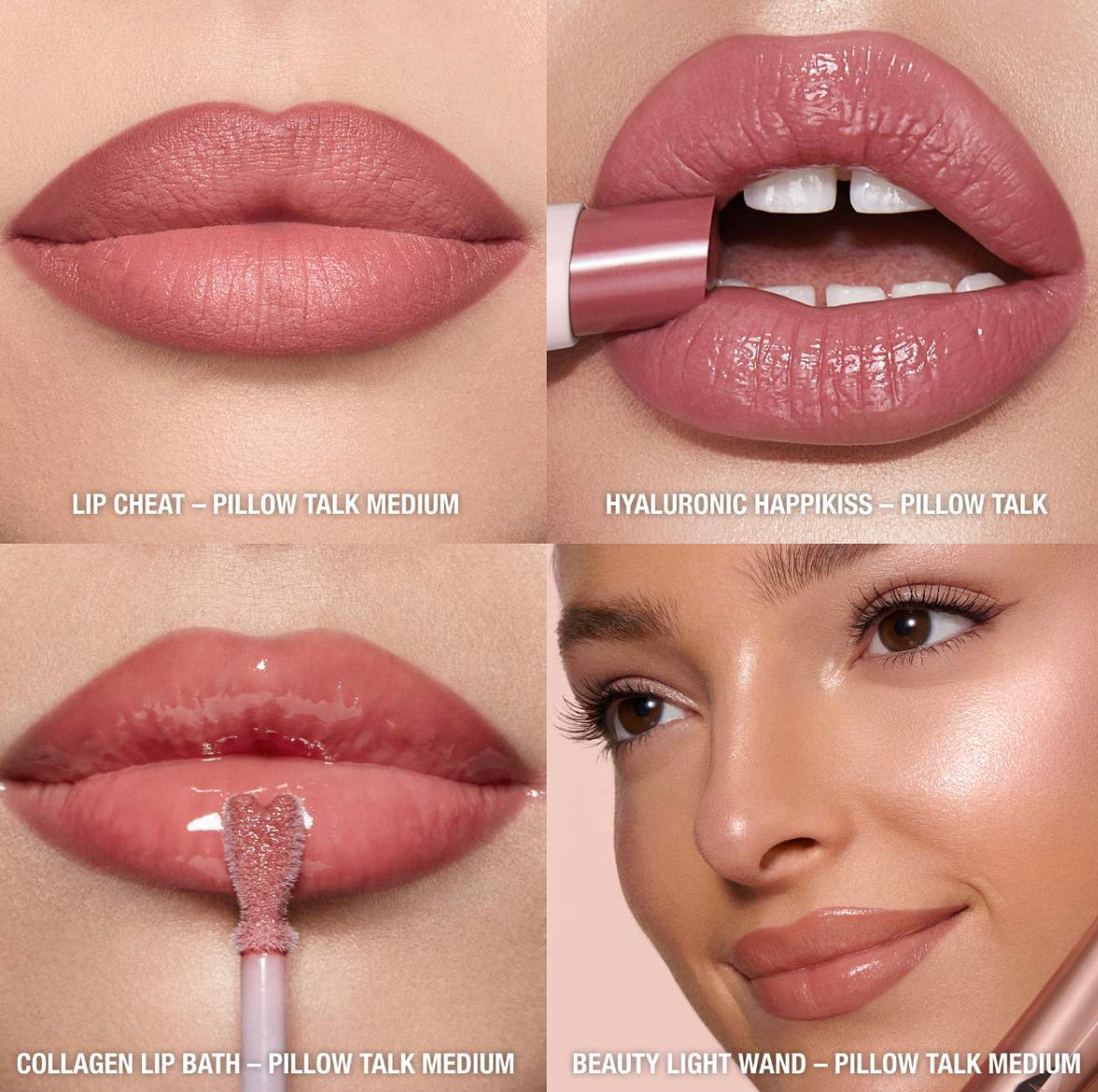 Charlotte Tilbury 
Conjunto de secretos icónicos de labios y mejillas de Pillow Talk set Charlotte