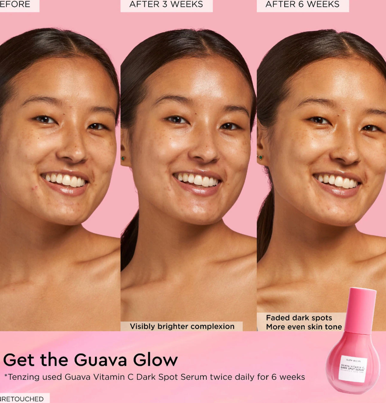 Glow Recipe
Guava Vitamin C Dark Spot Brightening Treatment Serum de vitamina C