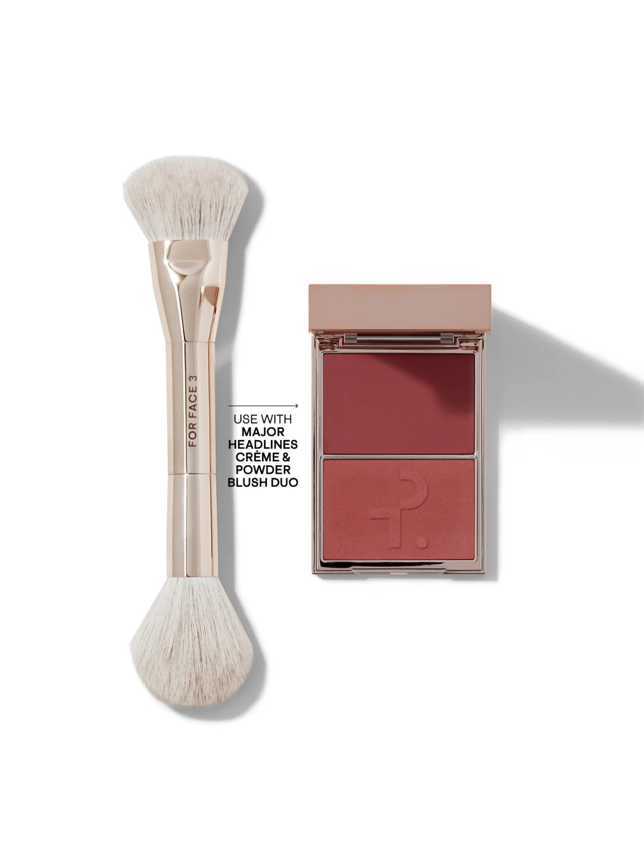 PATRICK TA 
Dual Ended Blush Brush la original