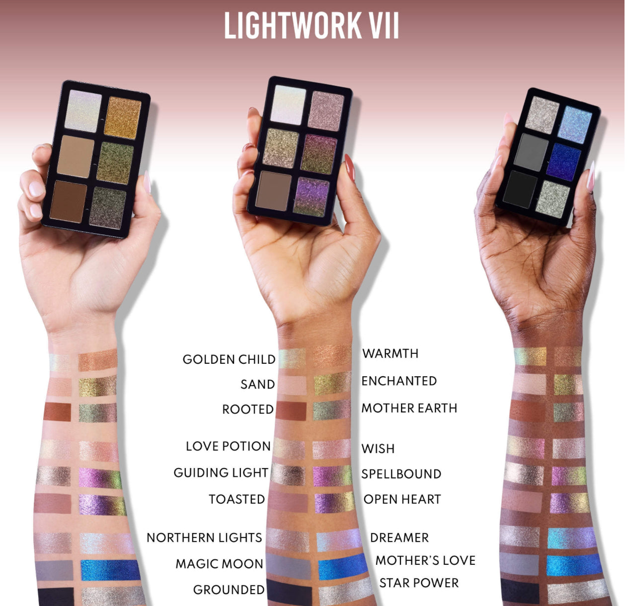 Belleza de Danessa Myricks 
LIGHTWORK VII The Freedom Makeup Palette: Paleta magnética, personalizable y apilable con pigmentos iluminadores para ojos, cara y labios