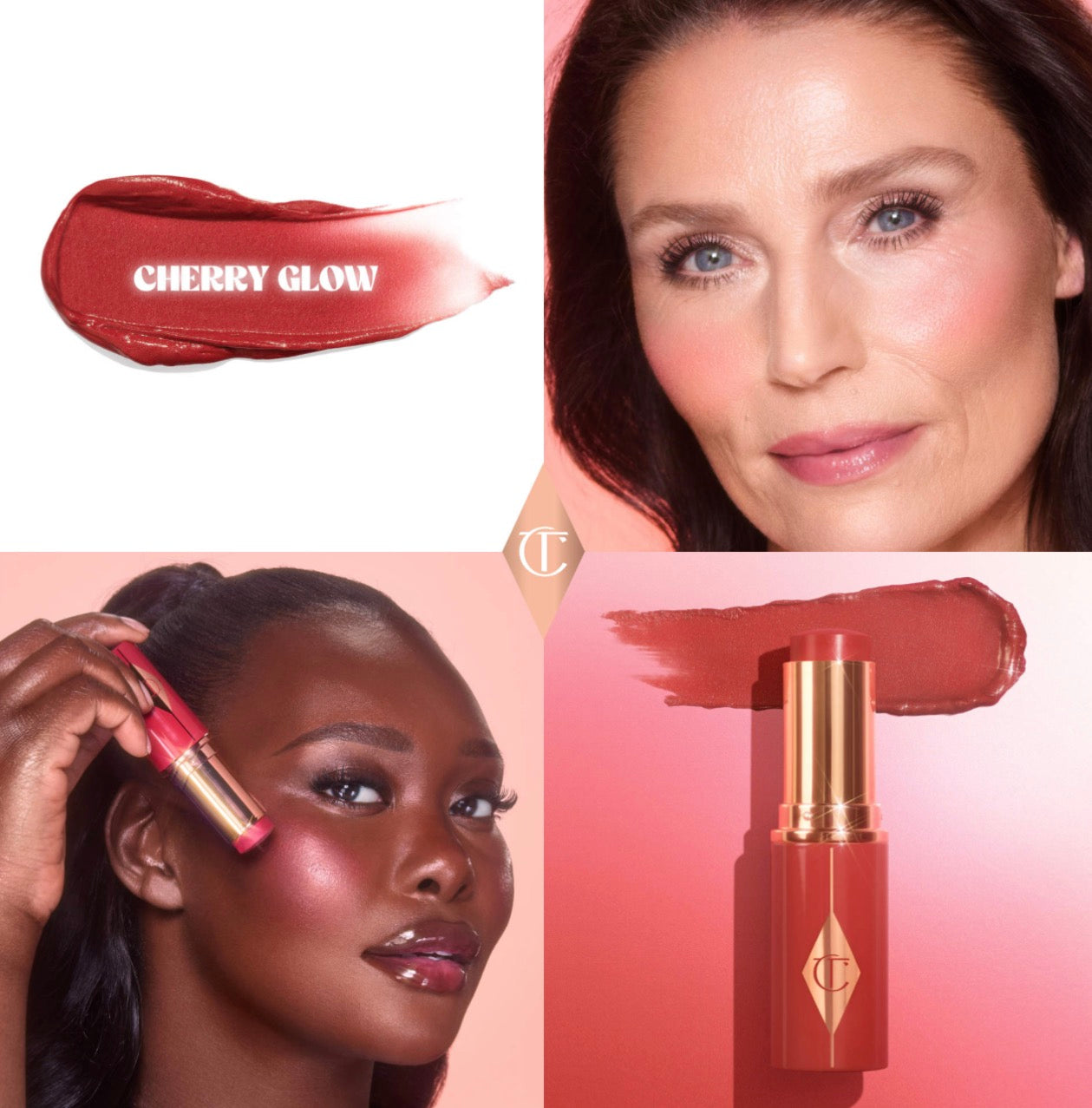 Charlotte Tilbury MINI 
Mini Unreal Lip + Cheek Glow Blush Stick con ácido hialurónico