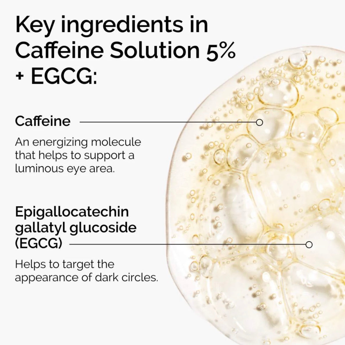 The Ordinary 
Caffeine Solution 5% + EGCG Depuffing Eye Serum for Dark Circles