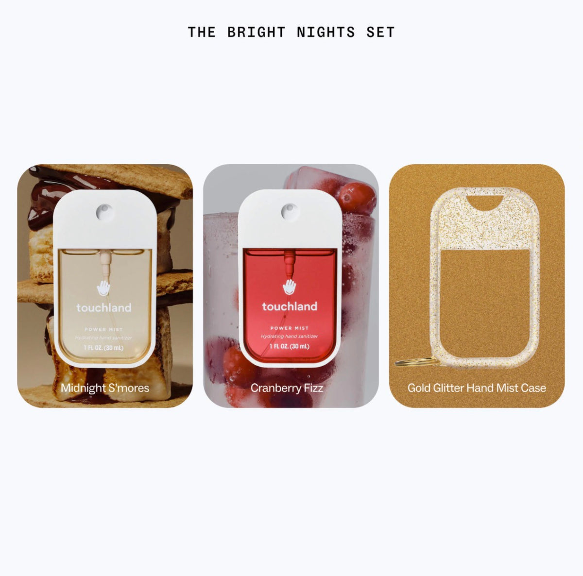 Touchland 
Special Edition Bright Nights Hand Sanitizer 2-Pack + Case