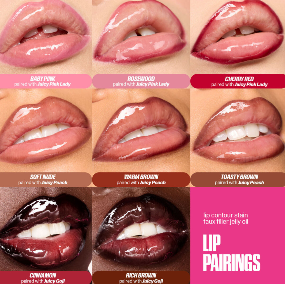 HUDA BEAUTY 
Faux Filler Ultra-Hydrating Tinted Jelly Lip Oil
