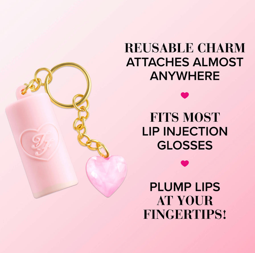 Charmed Life Set: Maximum Plump Lip Gloss & Key Chain Brillo de labios Too Faced