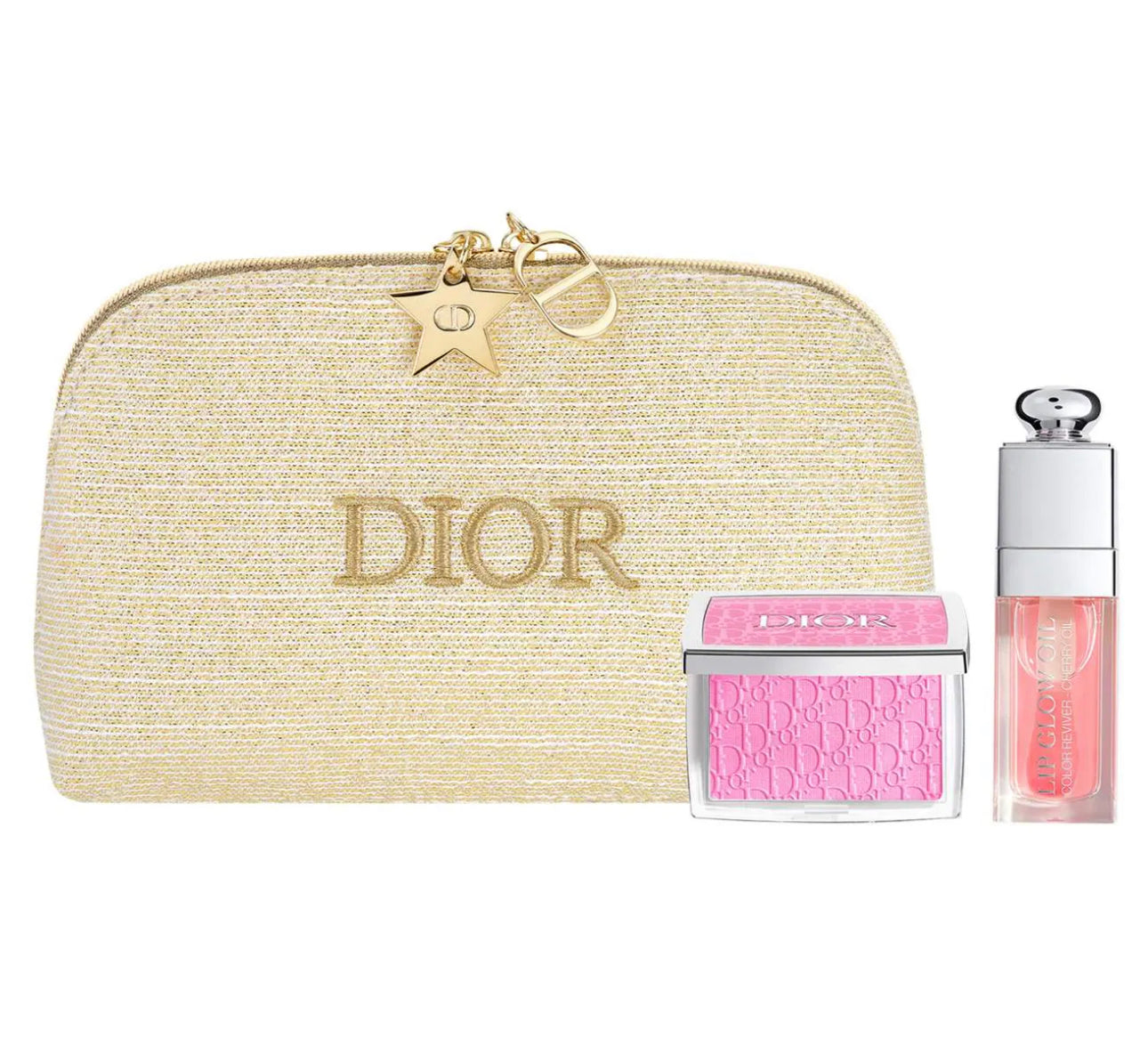 DIOR
Conjunto ritual de brillo rosa para labios y mejillas