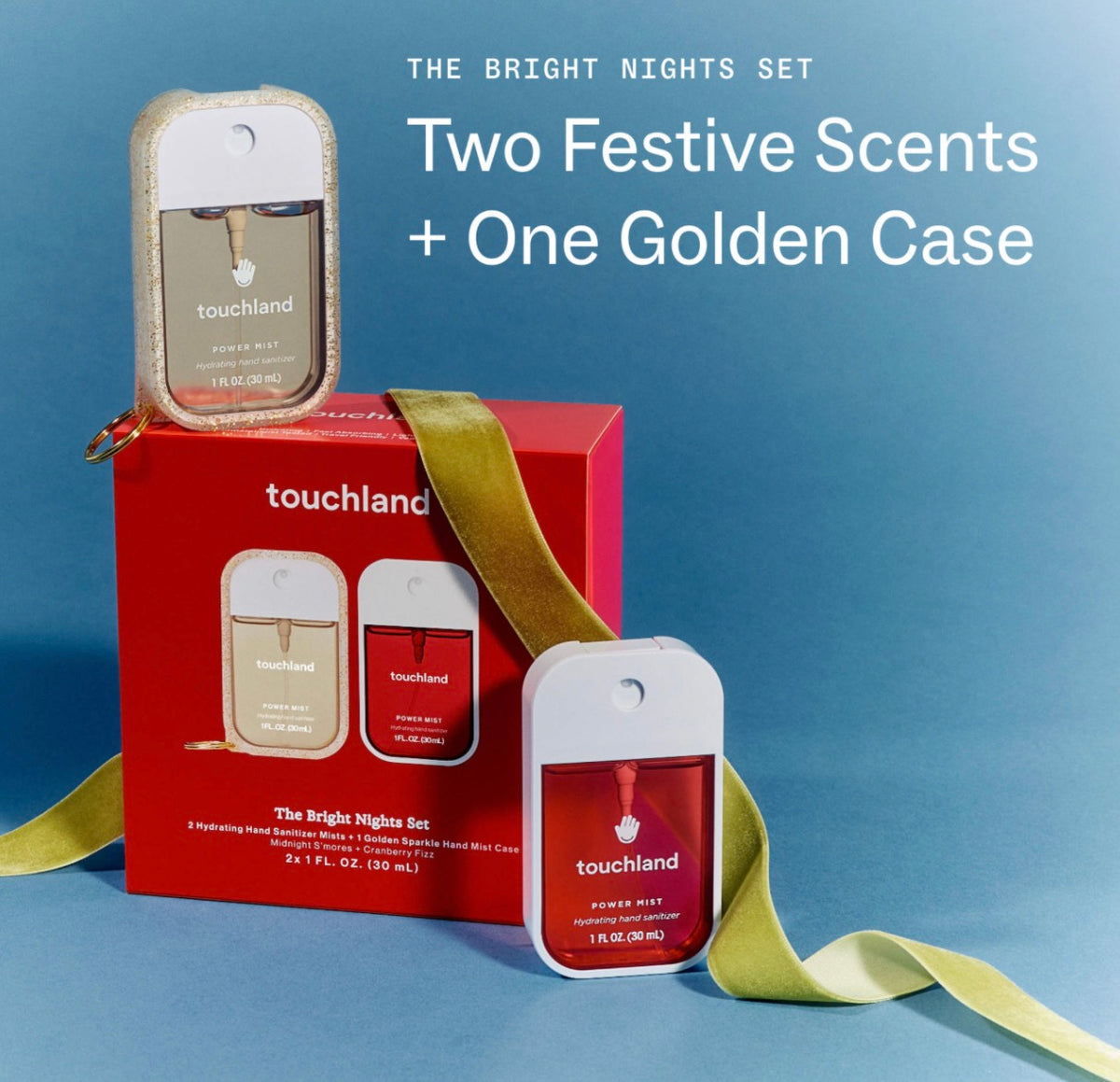 Touchland 
Special Edition Bright Nights Hand Sanitizer 2-Pack + Case