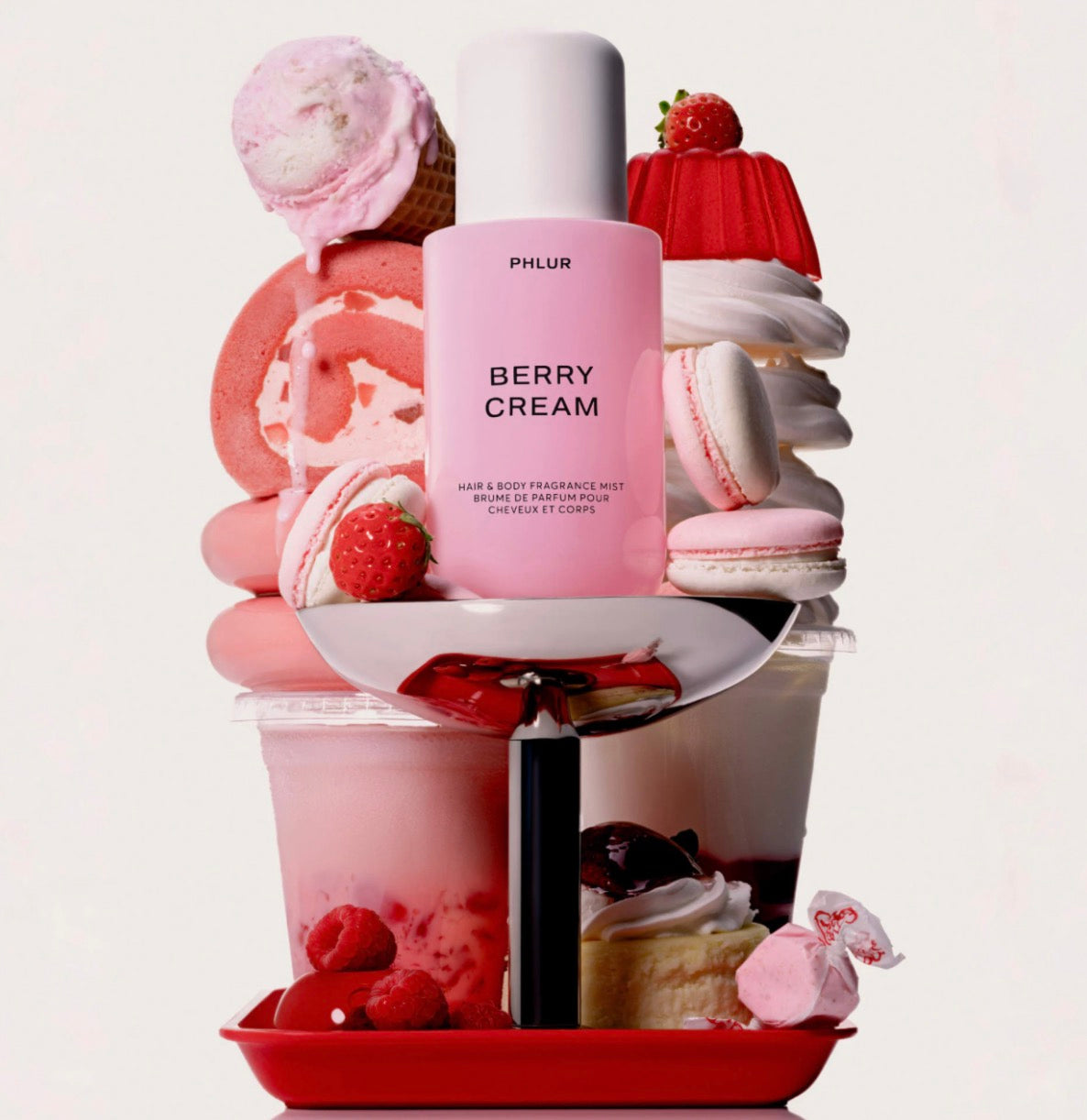 PHLUR 
Berry Cream Hair and Body Mist
