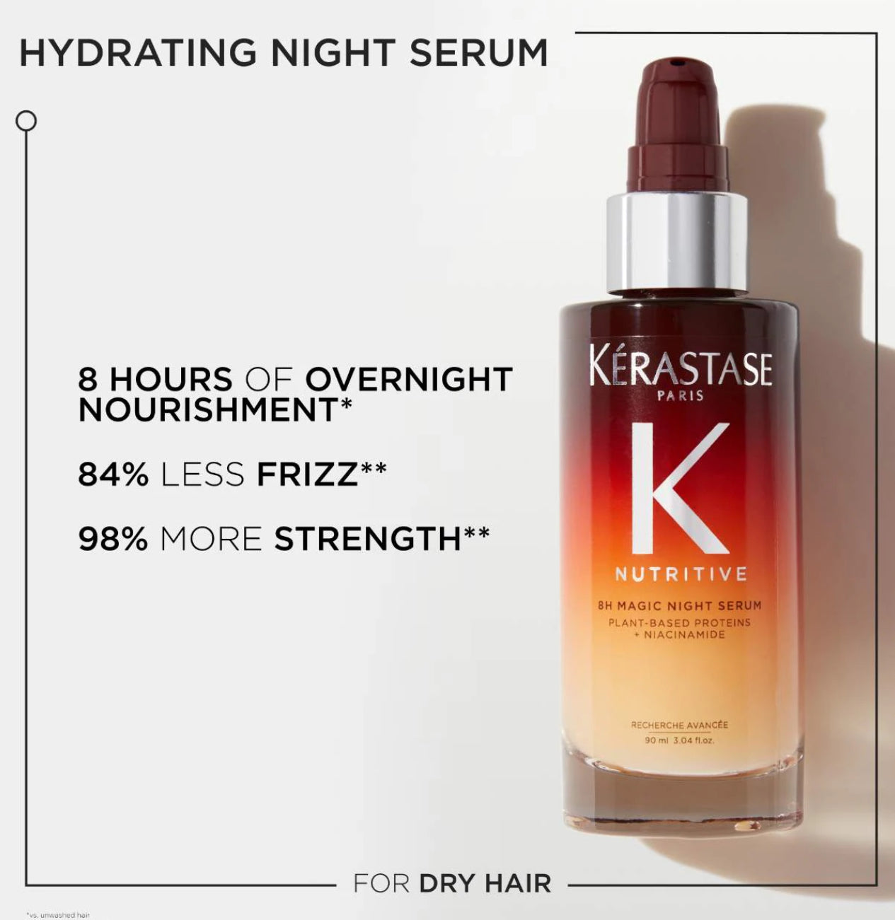 Kérastase Mini Nutritive 8H Magic Night Serum
Hydrating Treatment for Dry Hair 30ML