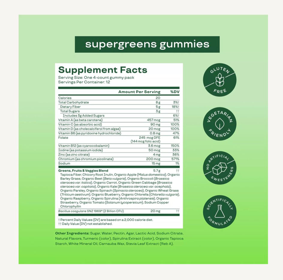 Supergreens Gummies Bloom