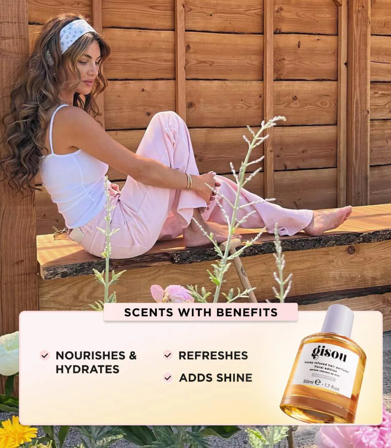 Gisou 
Lavender Berry Honey Infused Hair Perfume