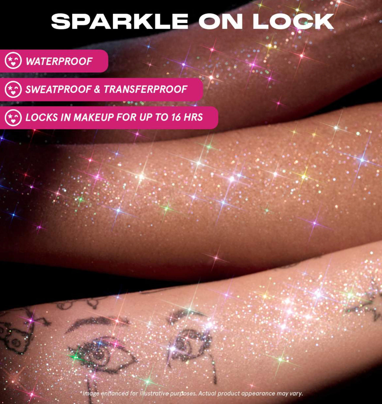 ONE/SIZE by Patrick Starrr 
On 'Til Dawn Glitter Waterproof Setting Spray sellador Maquillaje edición limitada con glitter