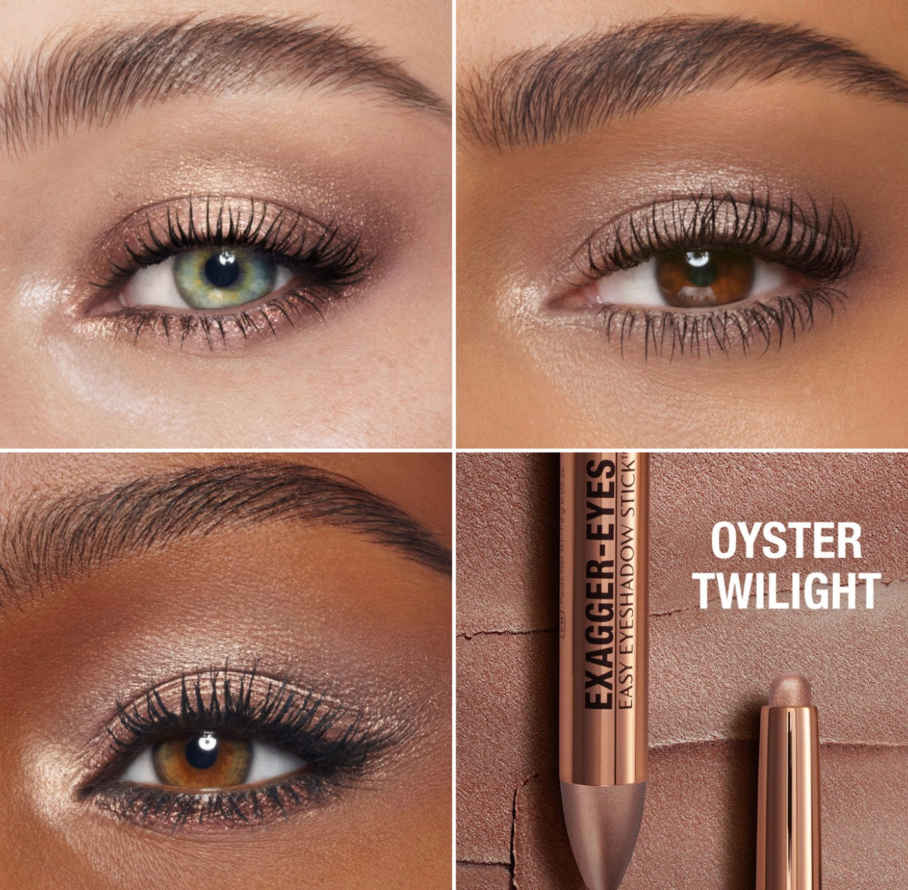 Charlotte Tilbury 
Exagger-Eyes Waterproof Eyeshadow Stick sombra en barra