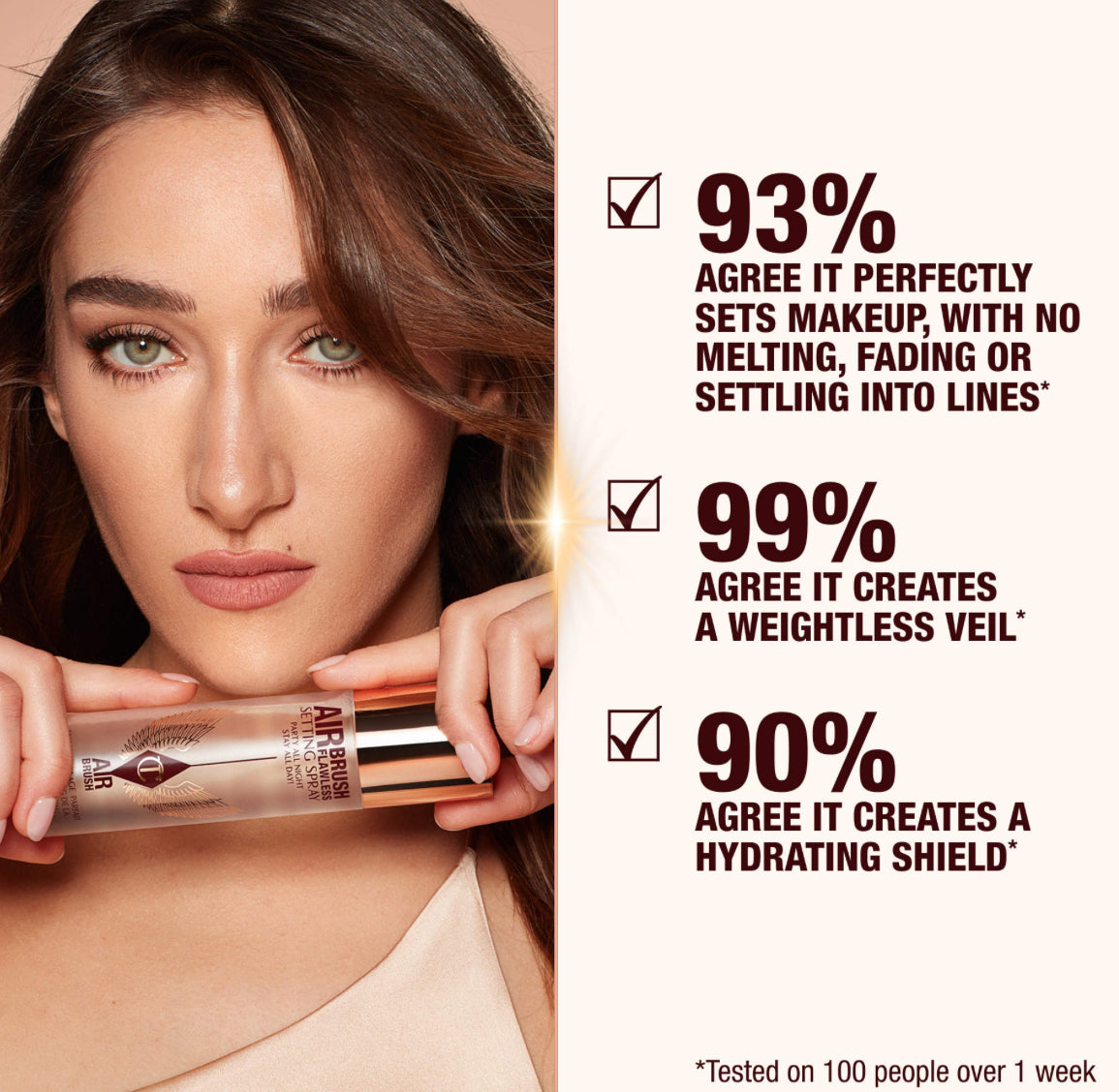 Charlotte Tilbury 
Mini Airbrush Flawless Setting Spray Duo Gift Set 2 sellador