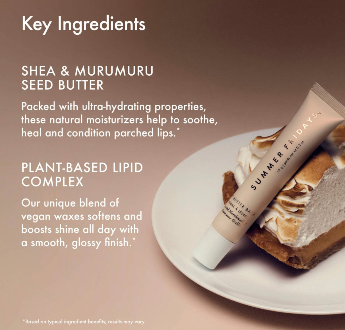Summer Fridays 
Lip Butter Balm Treatment for Hydration + Nourishing Shine