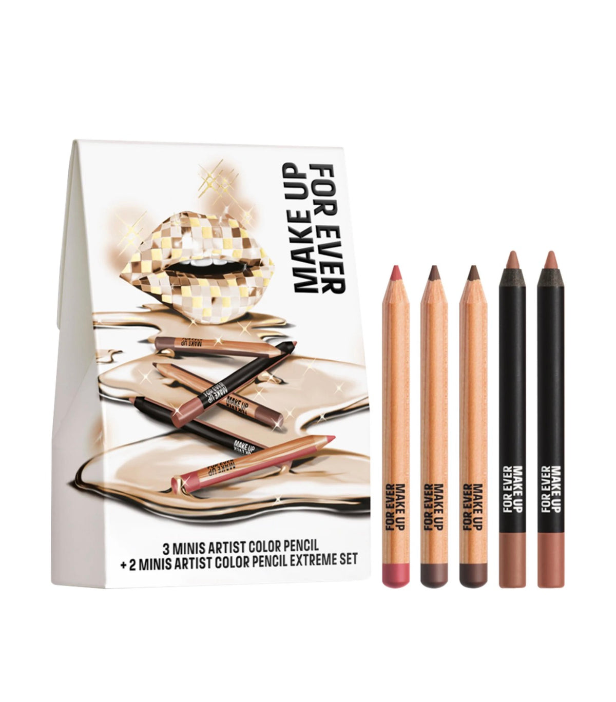 MAKE UP FOR EVER 
Mini Artist Color Pencil Original & Extreme Long-lasting Lip Liner Set