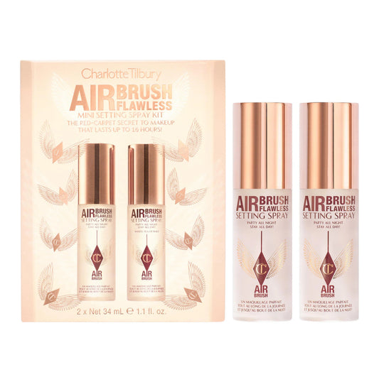 Charlotte Tilbury 
Mini Airbrush Flawless Setting Spray Duo Gift Set 2 sellador