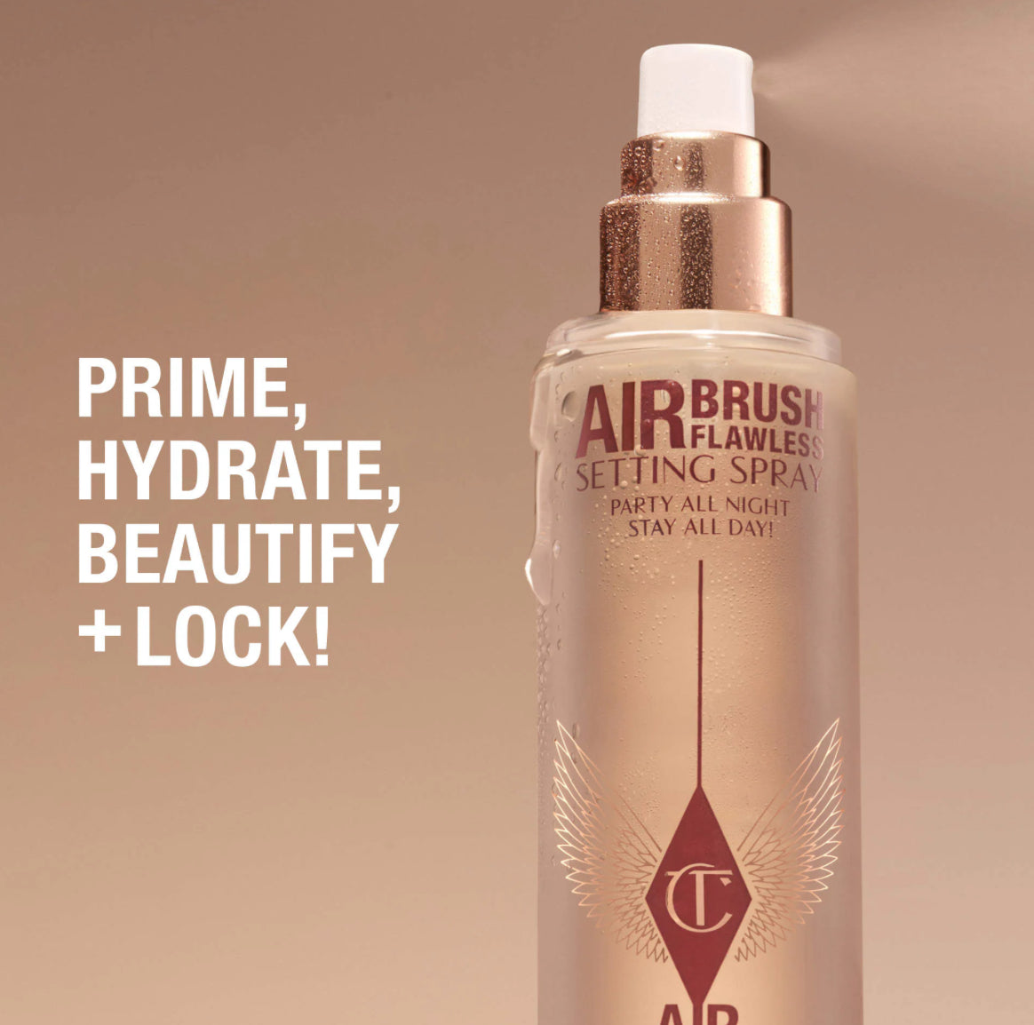Charlotte Tilbury 
Mini Airbrush Flawless Setting Spray Duo Gift Set 2 sellador