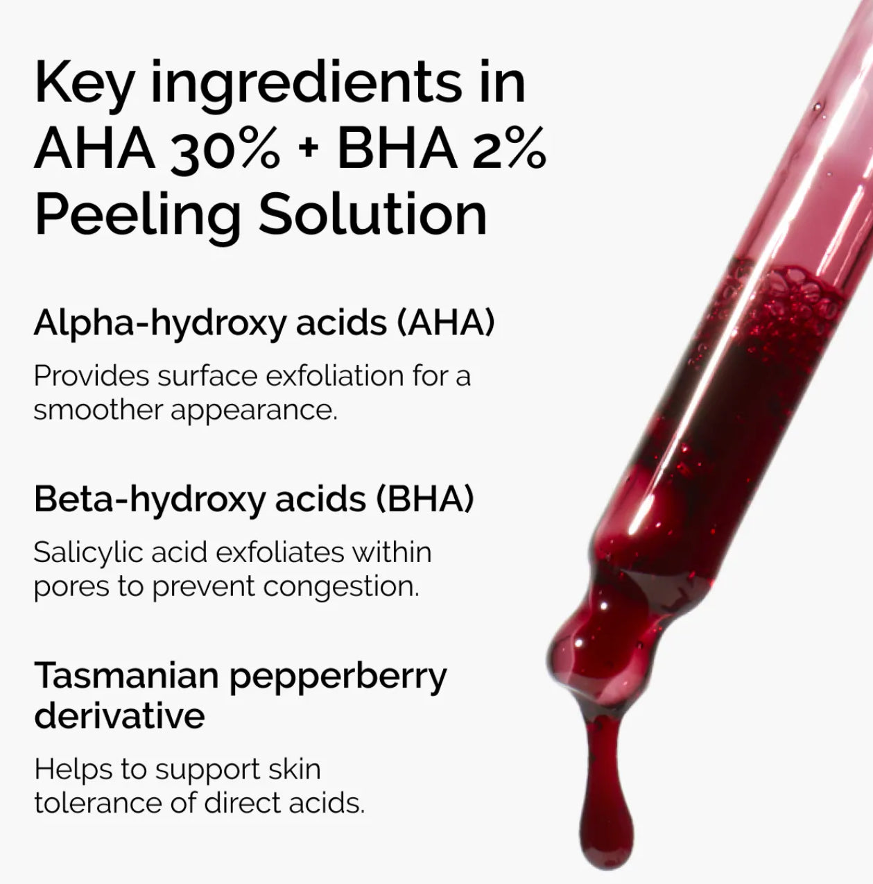 The Ordinary 
AHA 30% + BHA 2% High-Strength Peeling Solution for Brightening